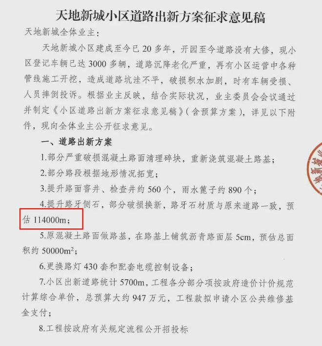 级大盘近1200万元维修金成了某些人的“提款机”！业委会原主任被抓OG真人平台太离谱！“小区内竟要修路114公里”5000多户的超(图13)